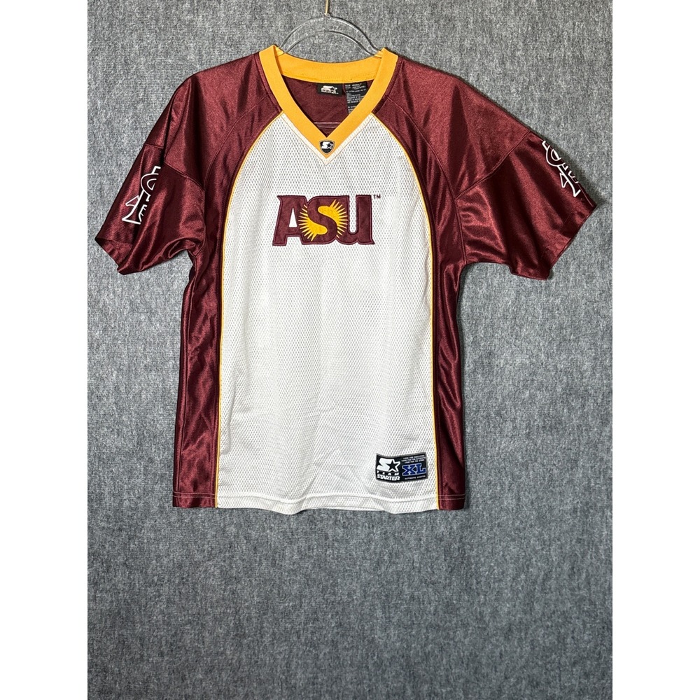 Starter ASU Sun Devils Football Jersey Youth XL‎ Maroon Gold White 488K3 87
